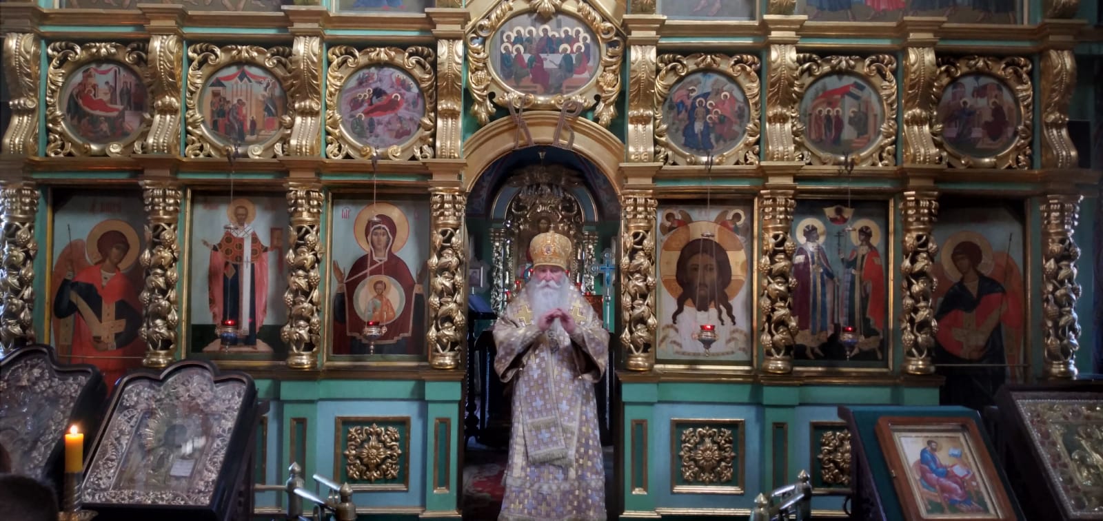 Епископ Мытищинский Феофилакт совершил Божественную Литургию в храме святых мучеников и страстотерпцев Бориса и Глеба в Зюзине